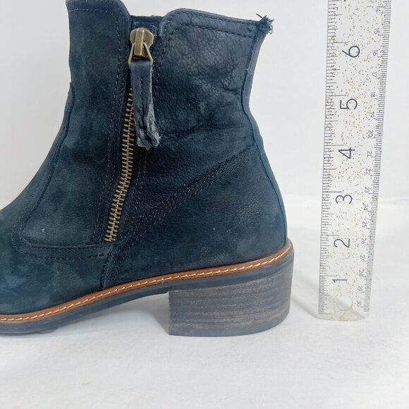 Paul Green Diego Booties Black Nuback Leather Women's Size 9 - Picture 7 of 13